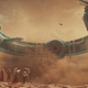 Destiny 2 Guardians look out at Savathun's Throne World ship.